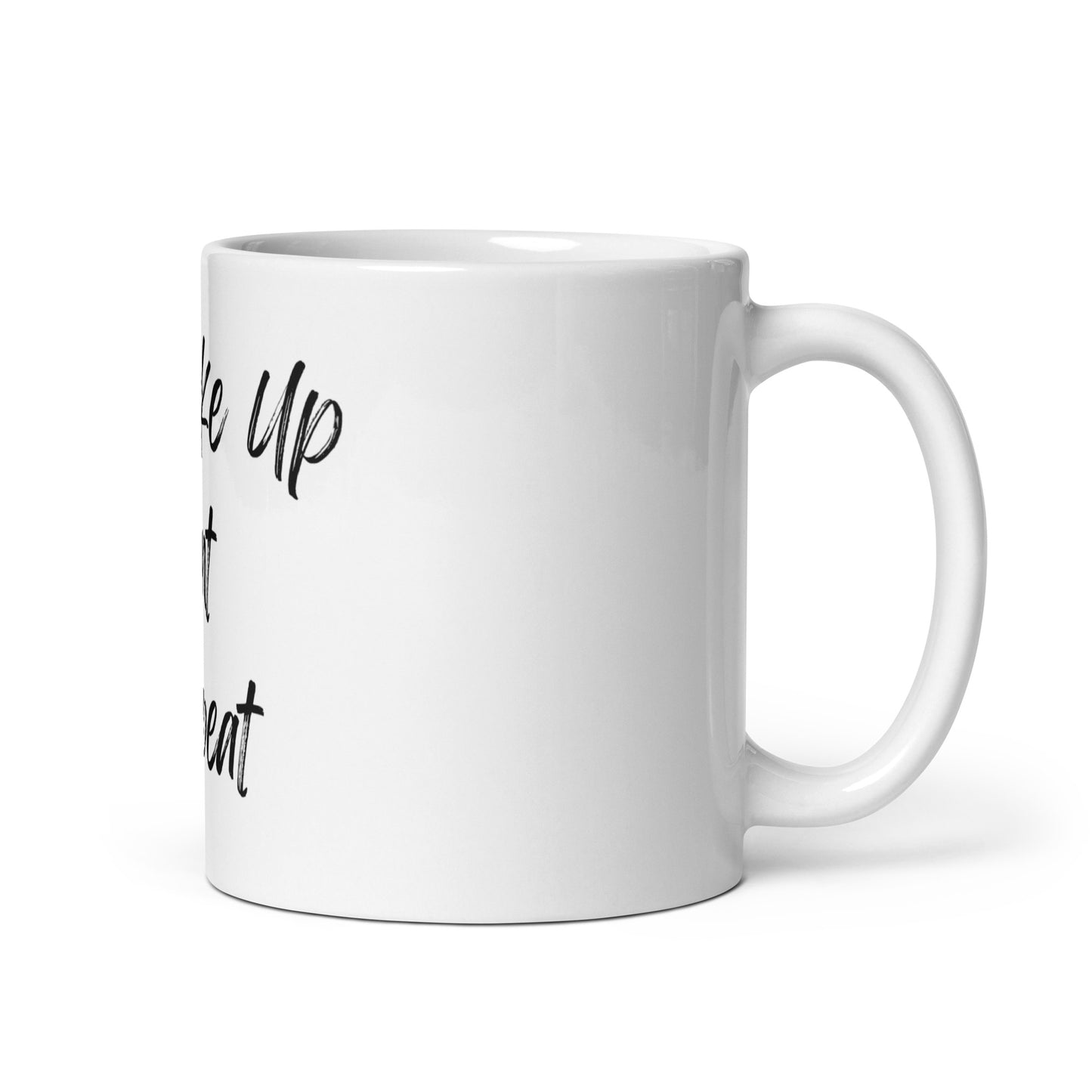 Hunt White glossy mug