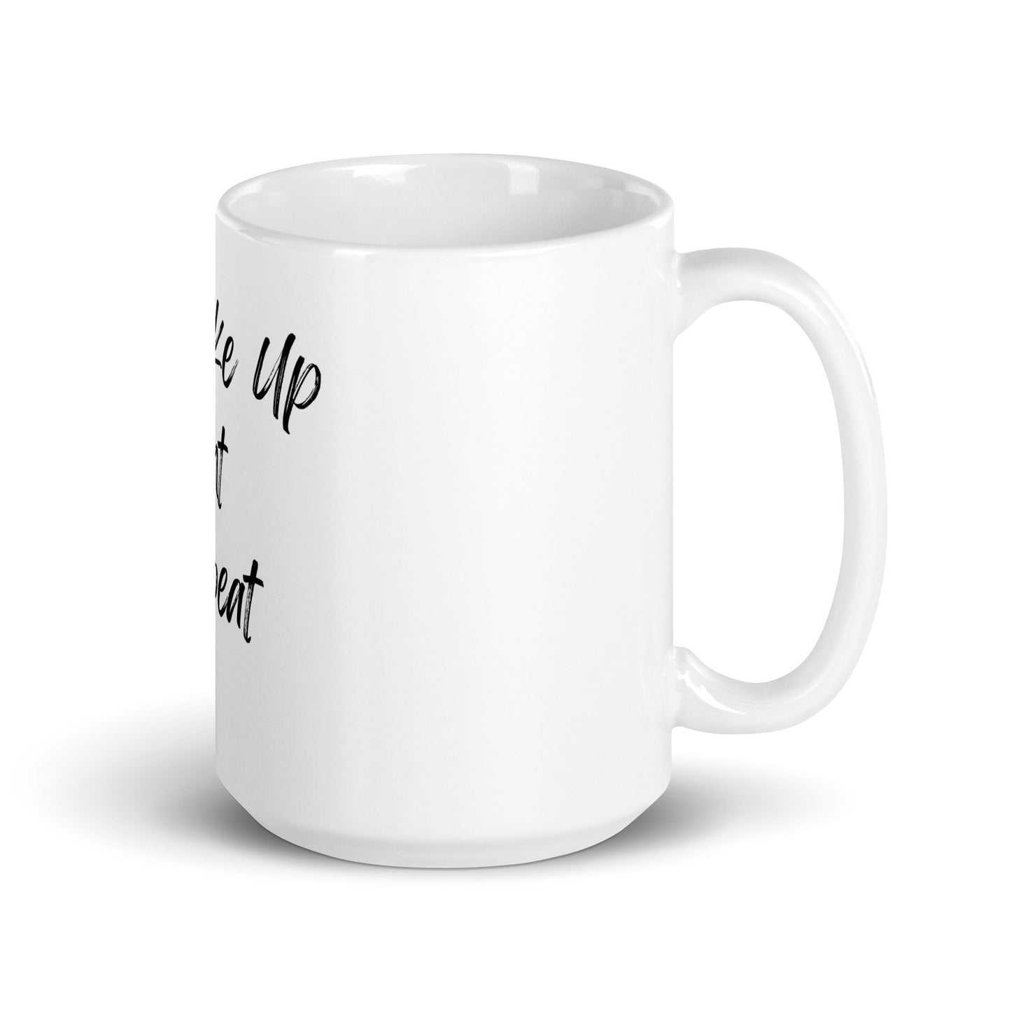 Hunt White glossy mug